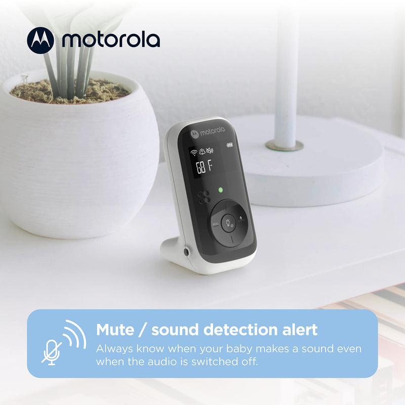 [Australia] - Motorola PIP11 Audio Baby Monitor - Night Light, LCD Screen, 1000ft Range, Secure Connection, Two-Way Talk, Room Temp, Lullabies, Portable Parent Unit (Outlet or AAA Rechargeable Batteries Included) 