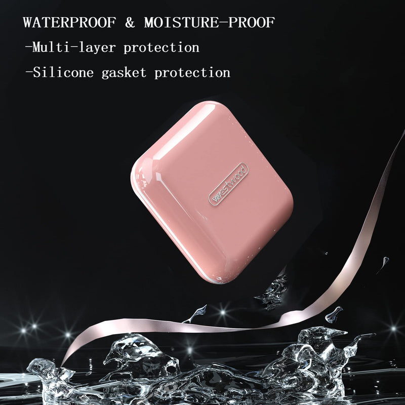 DUBSTAR Small Pill Box Travel Pill Case with 4+6 Compartments, SL-Pink | Daily Pill Organizer, Moisture Waterproof Pill Container for Purse, Daily Compact Medicine Holder for Vitamins & Medication