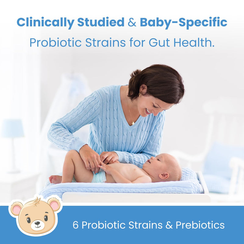 [Australia] - USDA Organic Baby Probiotic Drops for Infants | Helps with Colic, Reflux, Gas & Constipation Relief | Digestion & Immune Support for Newborns + | Ages 0-24 Months, Liquid Probiotics for Babies 