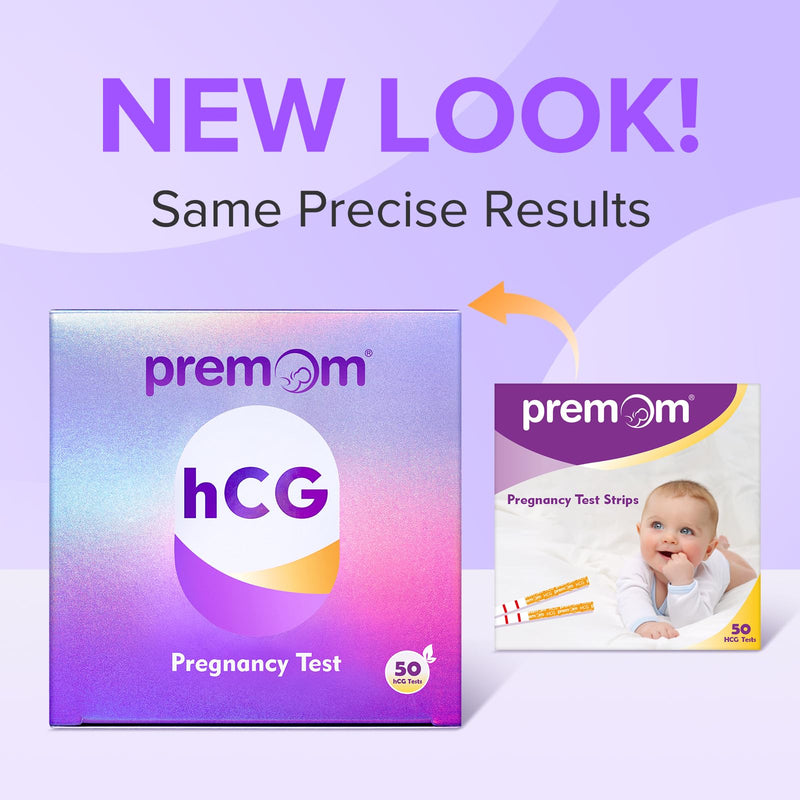 [Australia] - Premom Pregnancy Test Strips - Early Detection Pregnancy Test Kit Powered by Premom Ovulation Predictor APP (50 Count) 