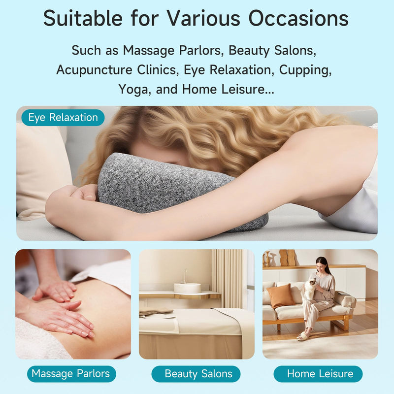 [Australia] - Face Down Pillow for Massage - Headrest for Bed,Adjustable Memory Foam Facial Pillow for Stomach Sleeping, Post-Eye Surgery Recovery,Prone Sleepers for Rest Grey 