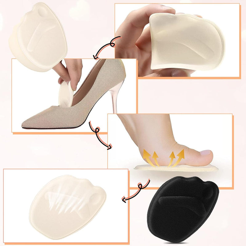 [Australia] - SHSHbuy 8 pairs of high heel cushion pads, shoe filler, shoe pads, foot pads, prevents slipping in shoes that are too large, insoles forefoot, ball pads 