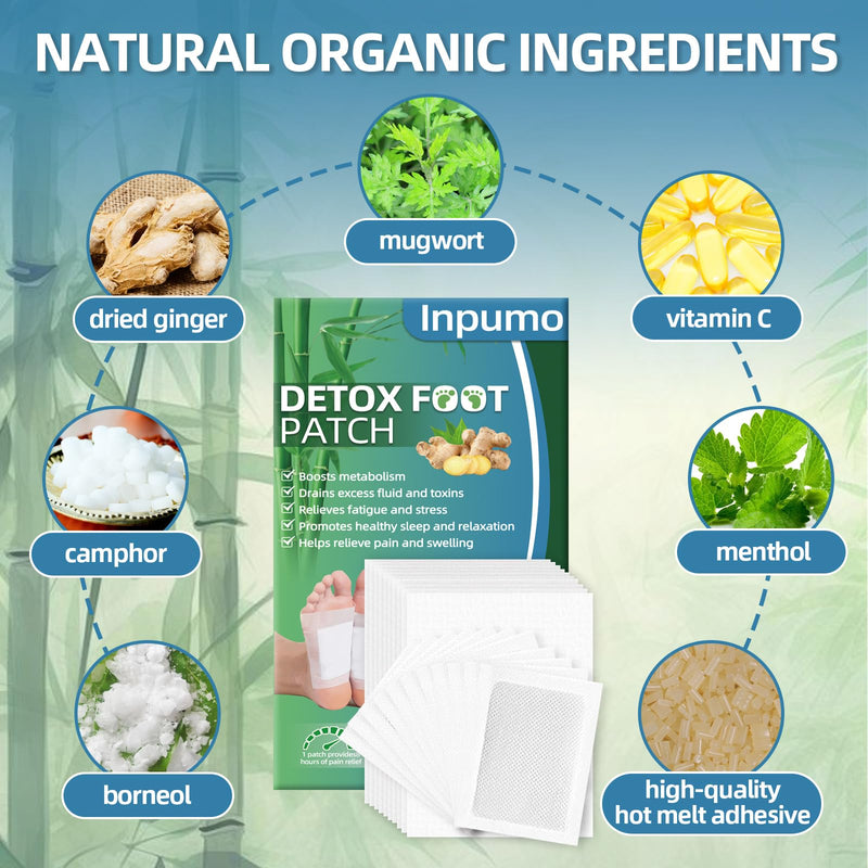 [Australia] - Foot Pads(30 PCS),Deep Cleansing Foot Pads with Premium Herbal Ingredients Patches,Supports Restful Sleep & Helps Remove Tension,Comfortable Adhesive & No Trace 