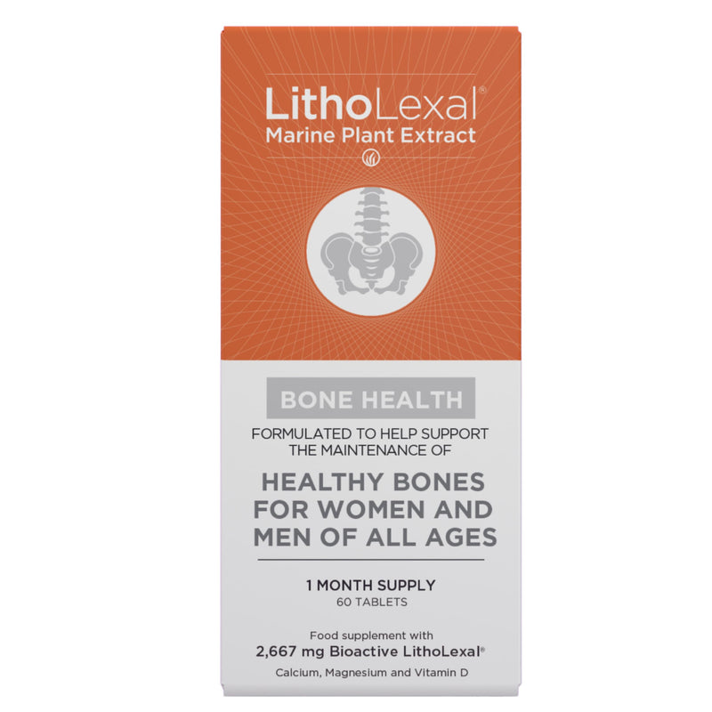 Bone Health 60 Tablets (1 Month Supply) Food Supplement, containing Plant-Based Calcium, Magnesium and Vitamin d