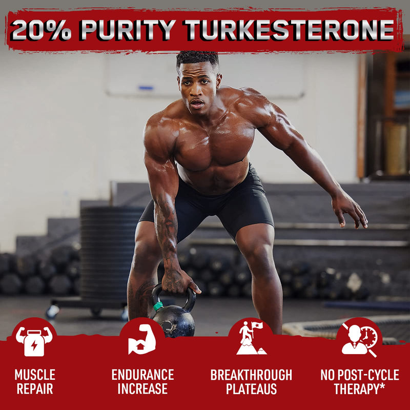 [Australia] - 1400mg Beta Ecdysterone and Turkesterone Supplements, Maximized 98% Beta Ecdysterone & 20% Turkesterone Extract for Muscle Mass,Strength, Protein Synthesis, 120 Capsules 60 Count (Pack of 2) 