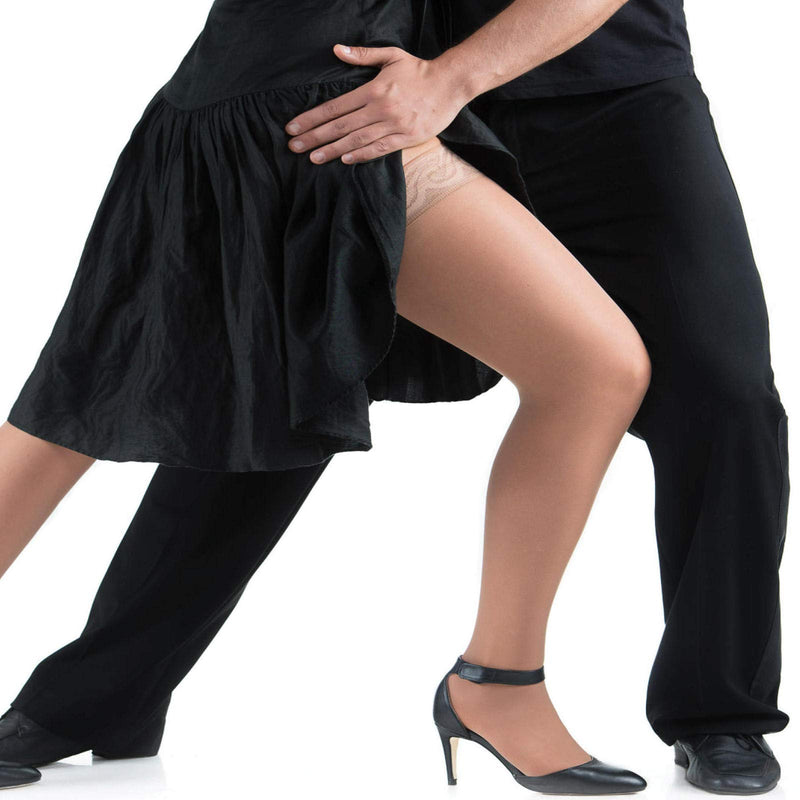 [Australia] - Lauma Medical, 23-32 mmHg Class 2 medical compression stockings with lace stripes, varicose veins, frequent swelling in the legs, pain in calves and feet Black S size, short 