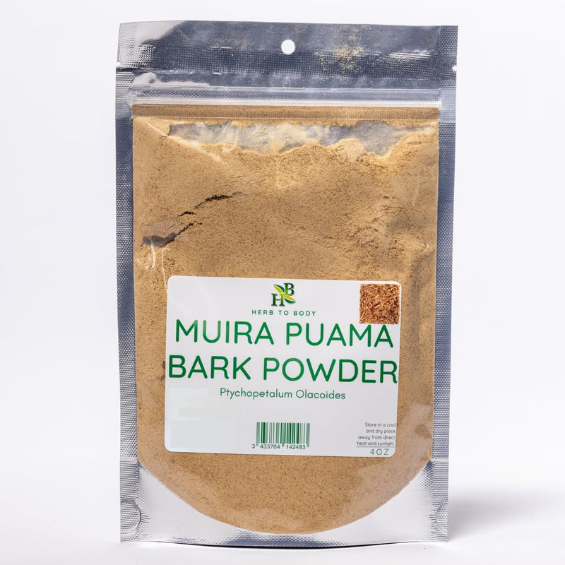 [Australia] - Muira Puama Powder - 4oz, Wildcrafted Ptychopetalum Olacoides for Muira Puama Tea, Herbal Tea, Traditional Blends, and Wellness Routines 