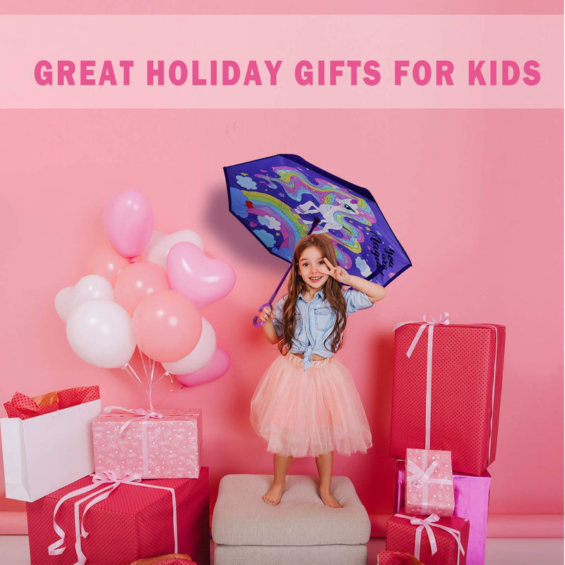MRTLLOA Inverted Umbrella, Reverse Umbrella, Umbrella with C-Shaped Handle for women and kids boys and girls.