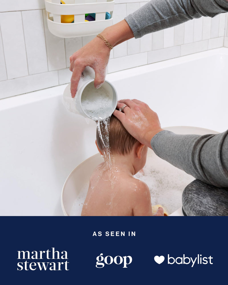 [Australia] - Lalo Coconut Baby Bath Cup - Handle, Tear-Free, Non-Toxic, Soft Edge, Lightweight 