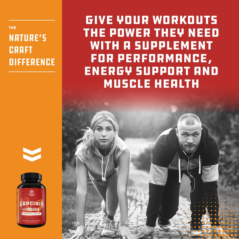 [Australia] - 60% HCA Pure Garcinia Cambogia Extract - Blocks Carb Absorption - Suppresses Appetite - Burns Fat - Natural Weight Loss Supplement for Men & Women 60 Capsules - 30 Servings 