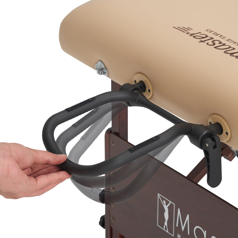[Australia] - Master Massage Simplicity-Universal Size Face Cradle for Massage Table-Salon Bed Headrest Cradle-Adjustable Head Face Pillow Cushion Support Bracket-Face Rest and Face Cushion Platform 