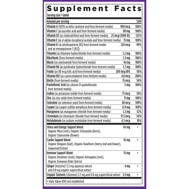 New Chapter Every Man's One Daily Multivitamin - Supports Immune, Energy & Bone Health - Contains Fermented Ingredients, Organic Vegetables & Herbs - Vegetarian, Kosher & Gluten-Free - 96 Tablets 96 Count (Pack of 1)