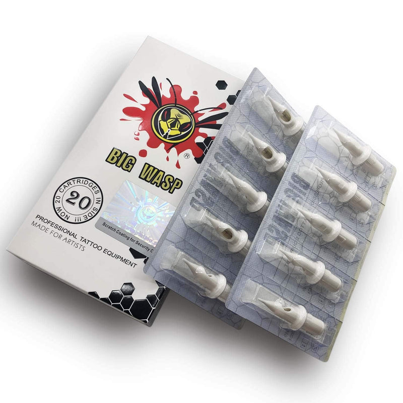 [Australia] - BIGWASP Professional Disposable 1003RL Tattoo Needle Cartridge #10 Bugpin 3 Round Liner (3RL) 20Pcs 30/03RL 