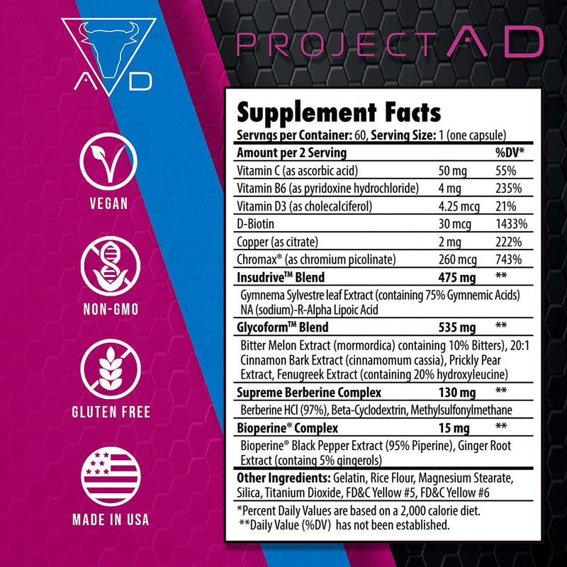 [Australia] - Project AD Matador Muscle Builder Enhances Muscle Pumps and Promotes Muscle Growth And Energy (60 Capsules) 