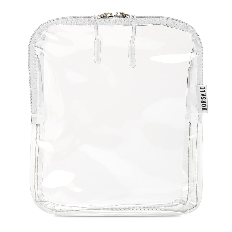 TSA-Approved Clear Toiletry Bag Set of Four Colors. Breeze Through Security, Access Items Fast and Organize Travel items by Color