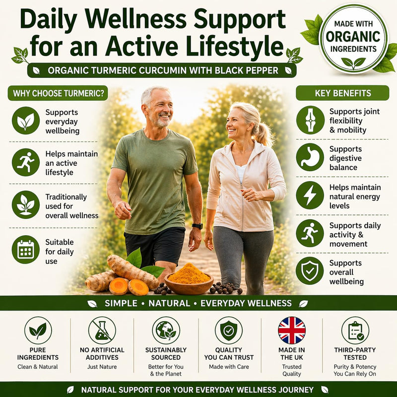 Honest Roots Organic Turmeric Curcumin Capsules with Black Pepper – 600mg per Serving – 120 Vegan Capsules (2 Month Supply) – High Strength Curcuma Longa Supplement – Made in UK