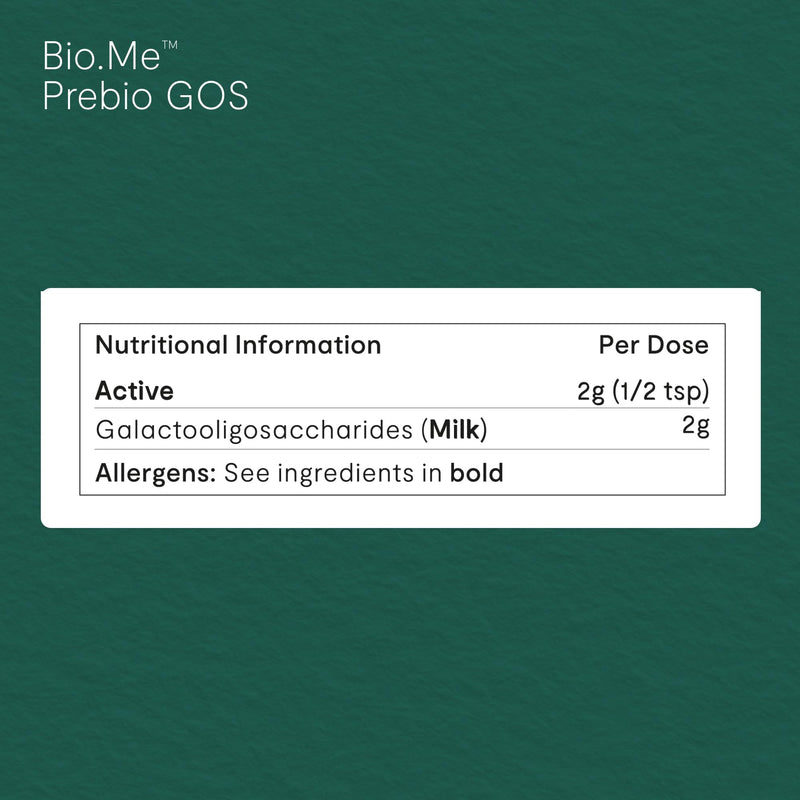 Invivo Bio.Me Prebiotic GOS Powder (90g - 45 Servings Per Pack) - Galactooligosaccharides Prebiotic Fibre Supplement to Support Microbial Diversity - Soluble Heat Stable Fibre Powder - Non-GMO, GMP