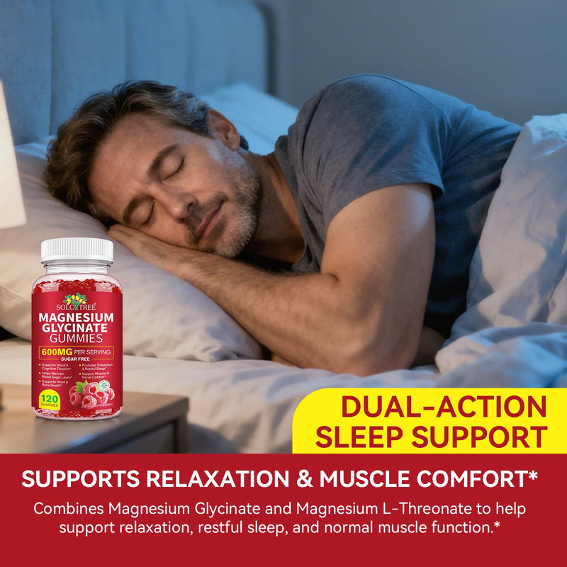 120 Count Magnesium Glycinate Gummies, High Absorption Magnesium Supplement for Women,Men and Kids, Support Sleep,Muscle and Relaxation,Sugar Free 1 count (Pack of 120)