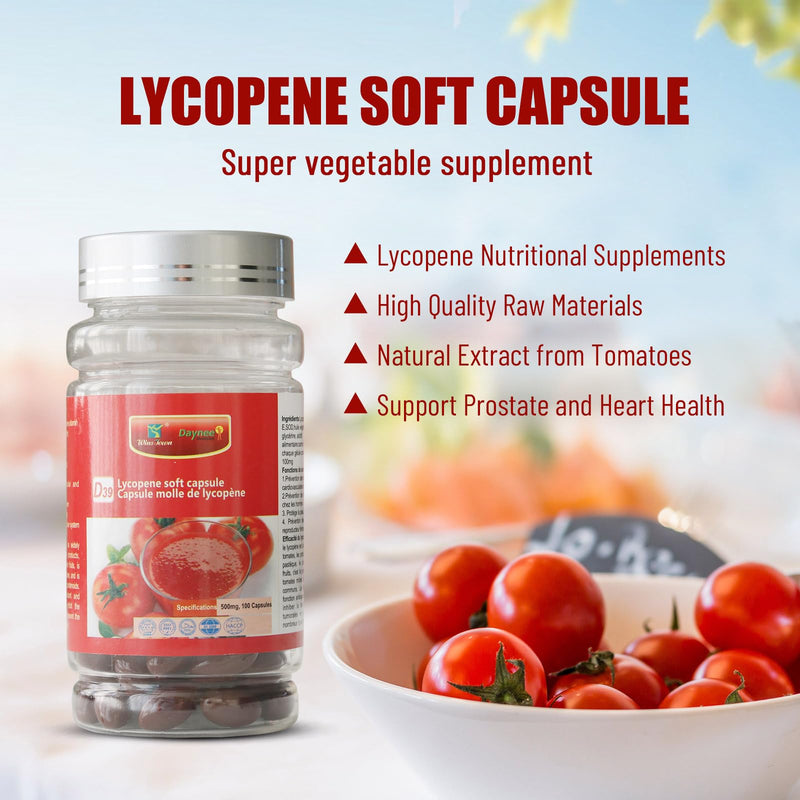 [Australia] - Lycopene Capsule, Super Vegetable Supplement, Natural Tomato Extract, Organic Complex Formula, 100 Softgels 
