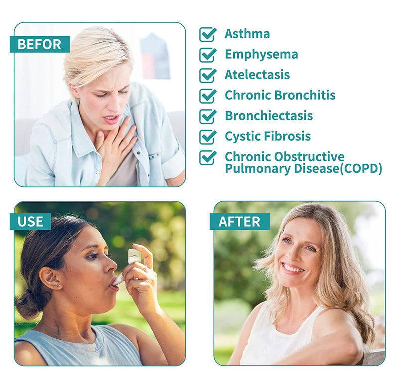 [Australia] - BOKANG Flutter Valve Breathing Exercise Device for Lungs, Breathing Trainer, Flutter Valve Device, Equipped 3 Balls, with Lanyard and Storage Bag, Suit for Lung Rehabilitation Clients and Exerciser 