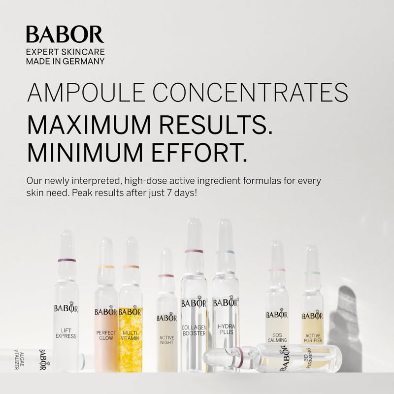 [Australia] - BABOR 3D Firming, anti-aging serum ampoules for the face, with hyaluronic acid for more firmness, vegan formula, ampoule concentrates, 7 x 2 ml market launch 2022 