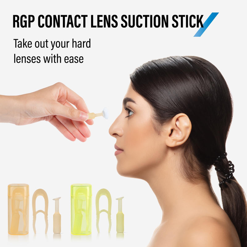 [Australia] - 6-Pack Contact Lens Removal Tool Set, Tweezers & Suction Stick Combo for Daily Contact Lenses Colored Contacts & RGP Lenses 