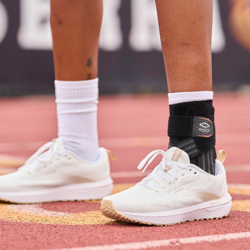[Australia] - Shock Doctor Low Profile Ankle Brace with Figure-8 Strap for Strong Support. Made for Cleats/Athletic Shoes. Fits Left or Right (X-Large/XX-Large) X-Large/2X-Large (Pack of 1) 