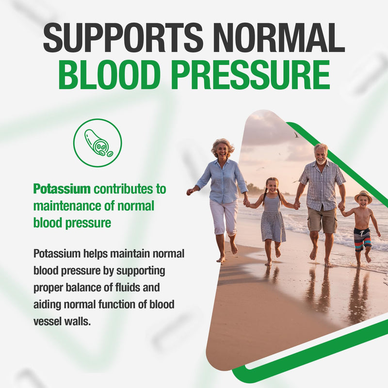 Potassium Supplements | Potassium Gluconate Capsules - 99mg per Capsule - 100 Capsules, Each with 99 mg of Premium Quality Potasium Gluconate Powder