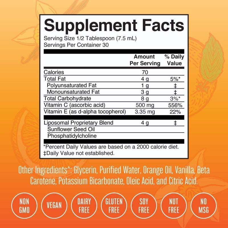 MARYRUTH'S Organics Vitamin C Gummies & Liposomal Immunity Bundle | Vitamin C Chewable Gummies, 60ct | Megadose Vitamin C Liposomal 500mg, 7.6oz | Formulated for Adults & Kids | Vegan Immune Support