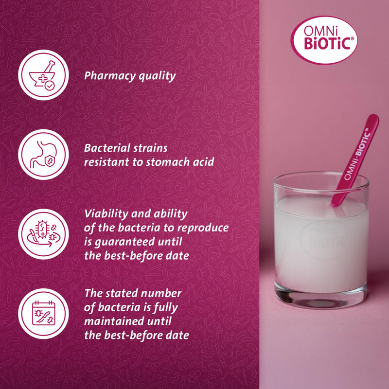 OMNi BiOTiC SR-9 | Stressed? Relax Your Gut Flora | 28 Sachets | Probiotics for Stress Resilience | 9 Bacterial Strains | 15 Billion Bacteria per Daily Dose | Powder | Vegan | Gluten-Free | Halal |