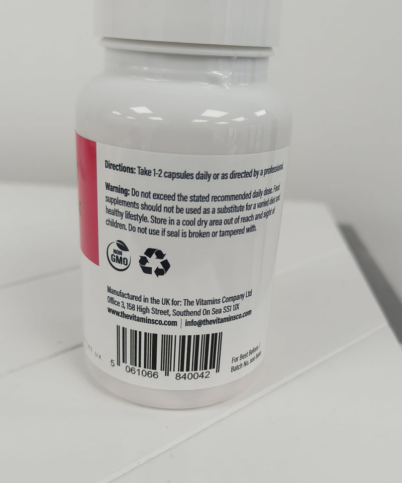 Vitamin B Complex Capsules | B12 B6 B1 Biotin Folate & Nicotinamide | Sugar Free Food Supplement | GMP Certified