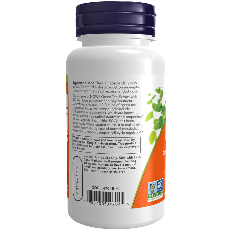 NOW Foods Supplements, EGCg Green Tea Extract 400 mg, Free Radical Scavenger*, 90 Veg Capsules 90 Count (Pack of 1)