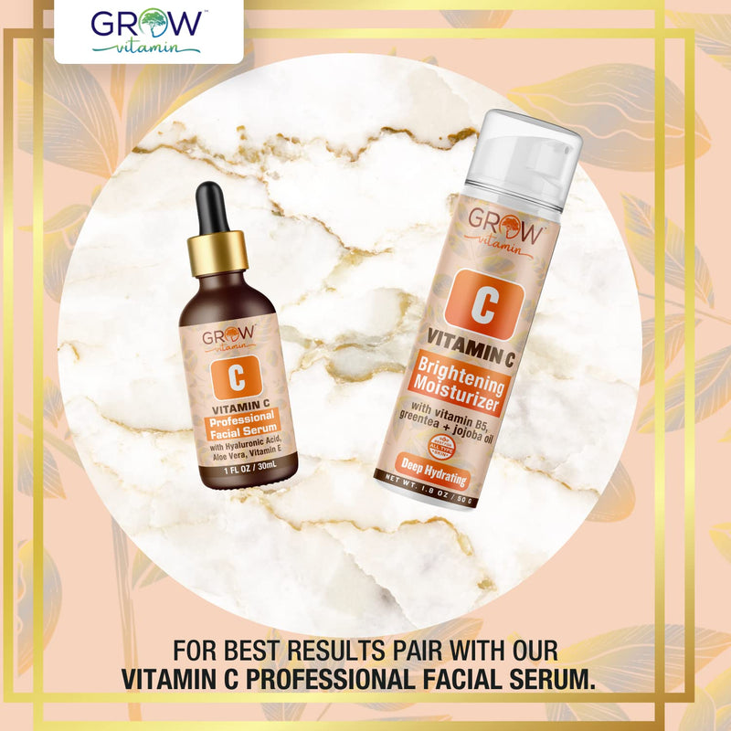 True Skin Vitamin C Serum for Face with Hyaluronic Acid, Vitamin E, Aloe Vera and Jojoba Oil, Hydrating & Brightening Serum for Anti Aging, Dark Spots, Fine Lines & Wrinkles, 1 fl oz | Hyaluronic Acid, Vitamin E, Aloe Vera and Jojoba Oil, Hydrating & B...