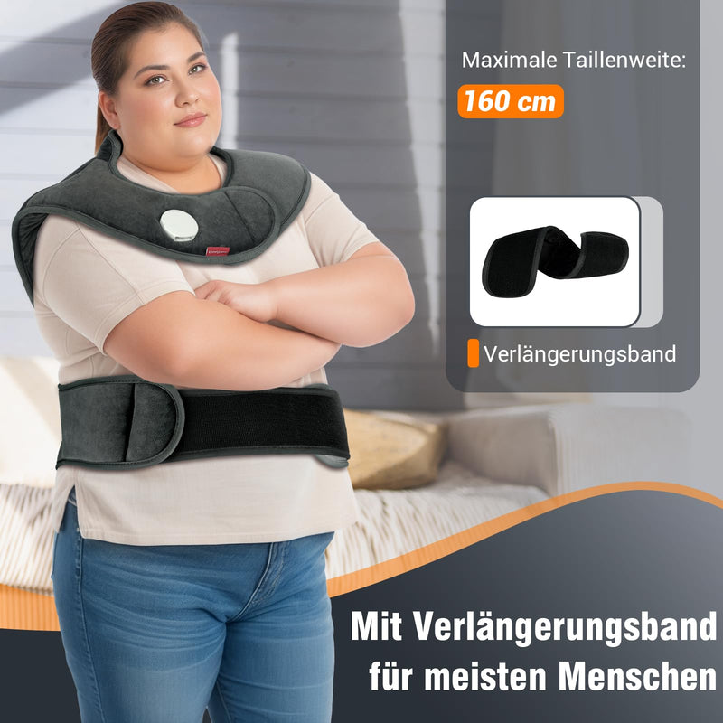 [Australia] - Comfytemp infrared weighted heating pad for neck, shoulder and upper back, 1.1 kg heat pad with 6 heat levels 1-3 h automatic switch-off, 57x50cm Electric upper body warmer Machine washable 57 x 50 cm 