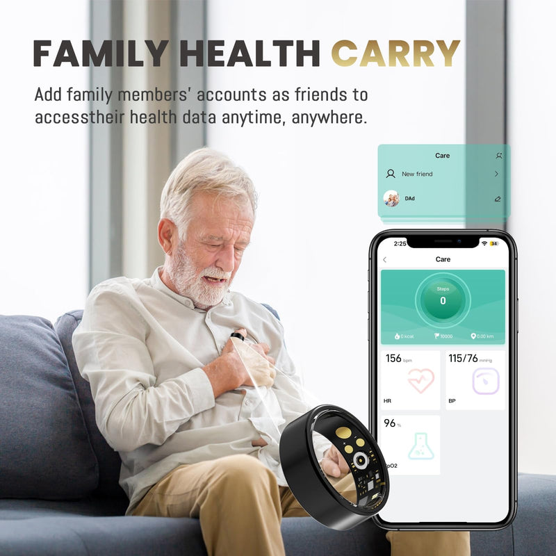 [Australia] - Smart Ring For Women Men, Health Tracker with Heart Rate/Blood Oxygen/Blood Pressure/Sleep Monitoring/Step Counting, IP68 Waterproof Fitness ring, No App Fees for iPhone & Android (Lavender Pink, 9#) Lavender Pink 9# 