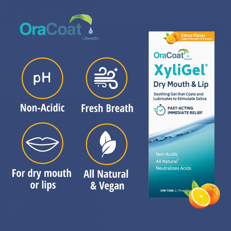 [Australia] - OraCoat XyliGel 1 Pack Soothing Dry Mouth Moisturizing Relief Gel with Xylitol, Sugar Free, for Dry Mouth, Stimulates Saliva Production, Non-Acidic, Daytime and Night Time Use 1 Count (Pack of 1) 