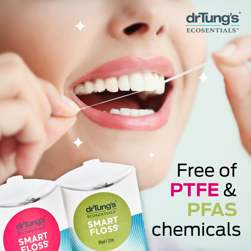 [Australia] - DrTung's Smart Floss, 30 yds, Dental Floss - Natural Cardamom Flavor Colors May Vary (3 Pack) 