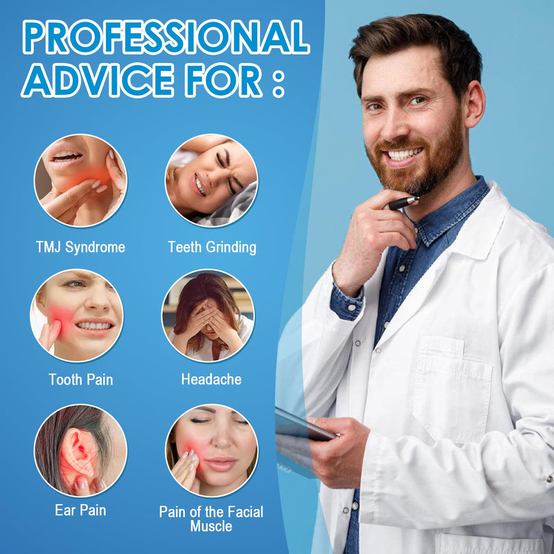 [Australia] - Pack of 4 dental splints for nighttime teeth grinding, bite splint to stop bruxism, improves sleep, transparent braces, against bruxism and teeth grinding No 