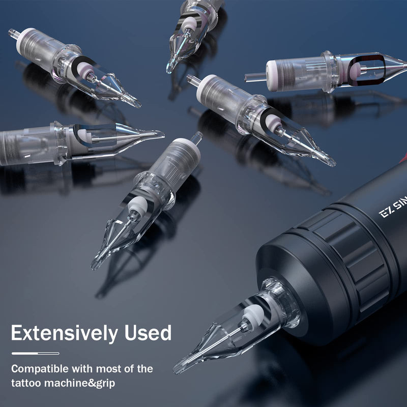 [Australia] - EZ Tattoo Cartridge Needles - 20Pcs #12 (7RL) Standard Round Liner Disposable Tattoo Needles Cartridges for Rotary Tattoo Machine Pen Gun - Revolution 1207RL 