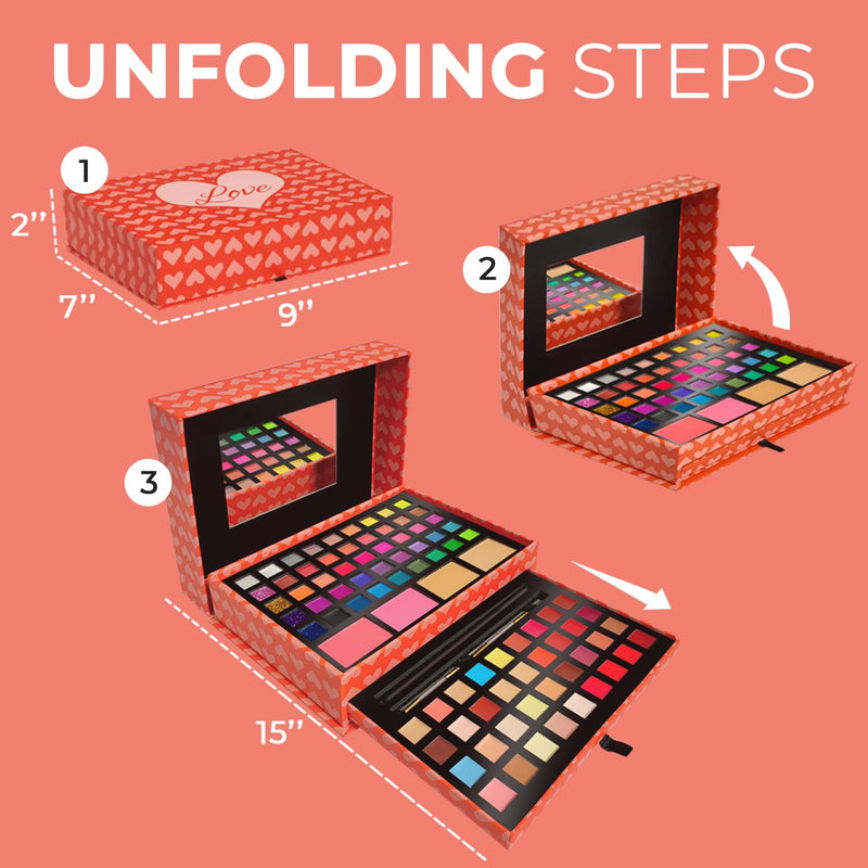 [Australia] - Flower All In One Makeup Kit for Teens and Women & Toysical 2-Tier Makeup for Teens 