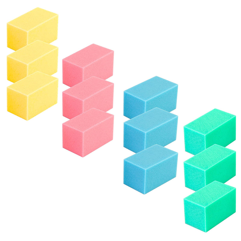 [Australia] - CanDo Hand Therapy Blocks - Grip Strengthening Foam Hand Exercise Tools for Physical Therapy, Arthritis, Carpal Tunnel, Stress Relief, Anxiety Multi (Extra-Soft Through Firm) Pack of 12 