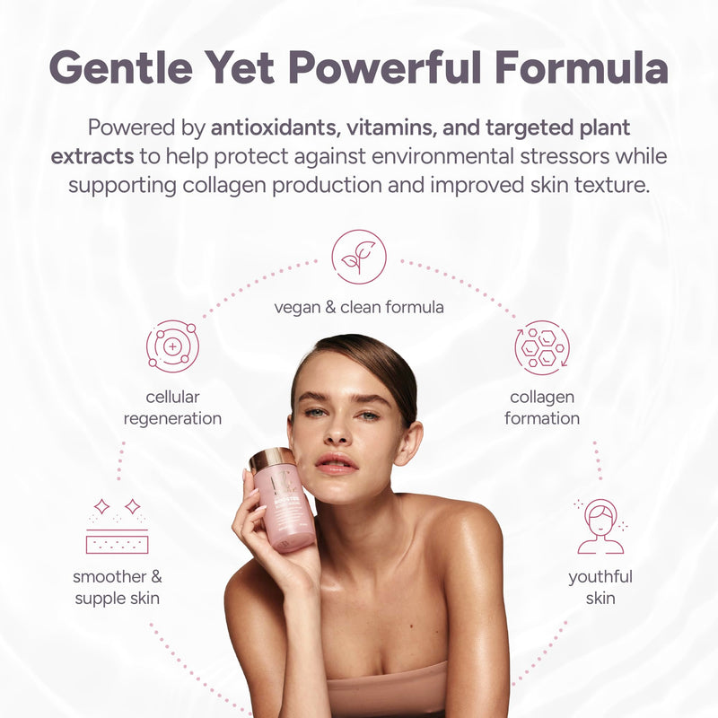 Halo Beauty Sakura Anti-Aging Collagen Support Supplement | Skin Longevity & Cellular Renewal with Cherry Blossom, NAD+ & Botanical Blend | Vegan Skin Health Capsules | 1-Month Supply