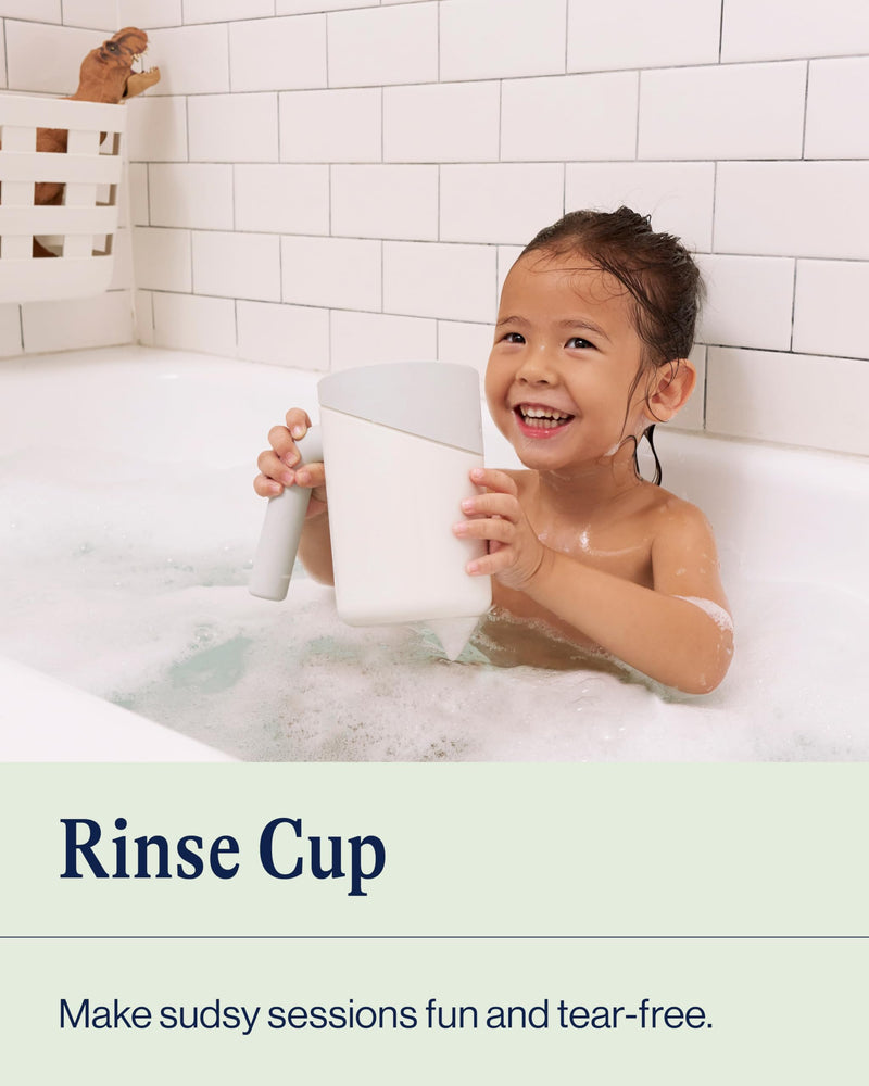 [Australia] - Lalo Coconut Baby Bath Cup - Handle, Tear-Free, Non-Toxic, Soft Edge, Lightweight 