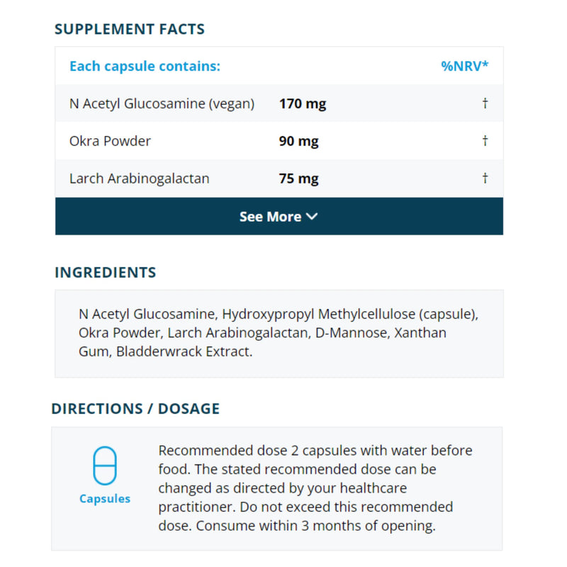 Lectin Support – 120 Vegan Capsules | Advanced Digestive Aid with N-Acetyl Glucosamine, Bladderwrack & D-Mannose | Supports Gut Health & Reduces Food Sensitivities | UK Made | Metabolics
