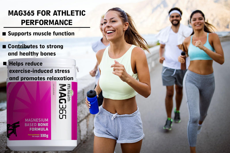 MAG365 BF | ITL Health | Ionic Magnesium Citrate with D3, K2, C, B6, Boron, Zinc & Potassium | Supports Bone & Heart Health, Immunity, Hormone Balance & Stress Relief | Unflavoured, Natural (330g)