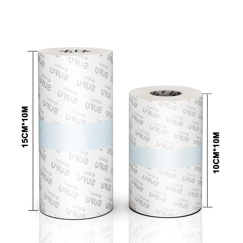 Tattoo Aftercare Film Roll 15 cm x 10 m - Waterproof Second Skin Protection Bandage, Breathable Flexible Transparent PU Film for Professional Tattoo Artists and Home Use 15cm*10m