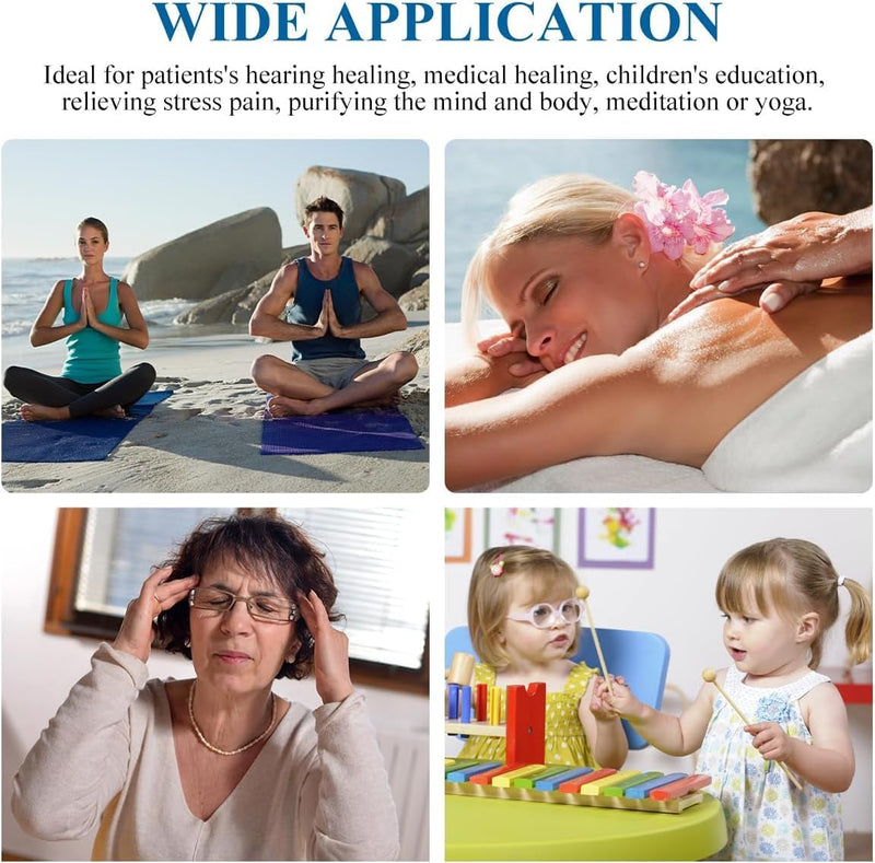 [Australia] - Weighted Tuning Forks for Healing Set (128Hz, 256Hz, 512Hz) ‚Äî Sound Therapy, Chakra Balancing, Stress Relief and Essential Yoga and Meditation 