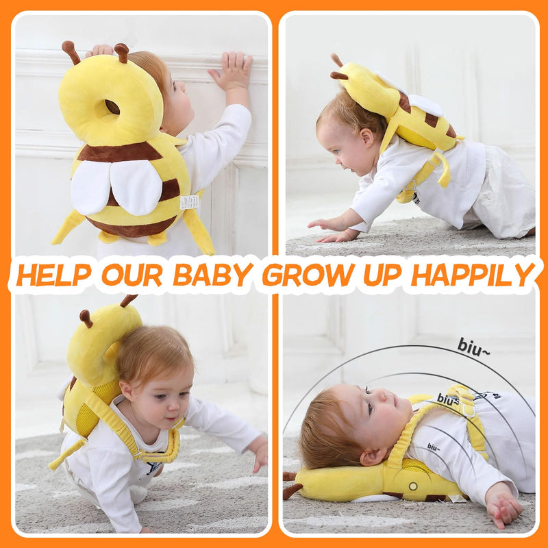 [Australia] - Baby Head Protector Backpack: Alarm Function,Adjustable and Ultra-Light(Bee) Bee 