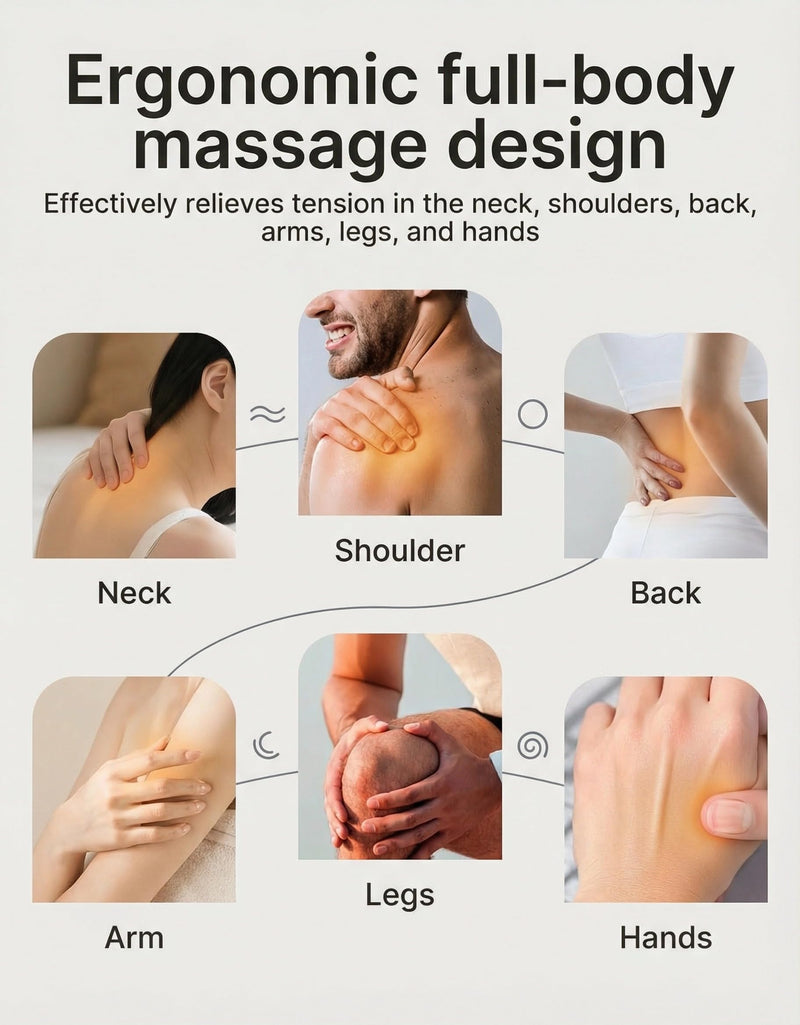 Heated Muscle Scraper Tool, Electric Full Body Contouring Device, Gua Sha Massager and Fascia Knife for Deep Tissue Relaxation, Portable Arm Leg Back Neck Waist Care with LED Display