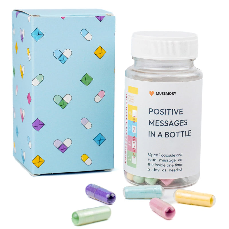 [Australia] - 50 Positive Messages in Bottle,Anxiety Relief Items, Stress Relief, Self Care Kit for Mediation,Positive Affirmation Gifts for Women, Self Care Kit for Mediation, Unique Health and Wellness Gifts 
